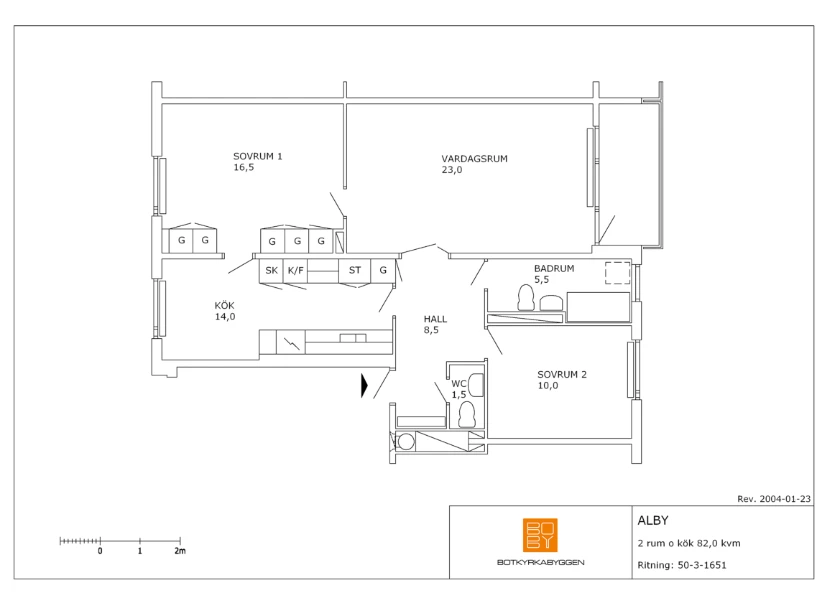Planritning, Lagman Lekares väg 43