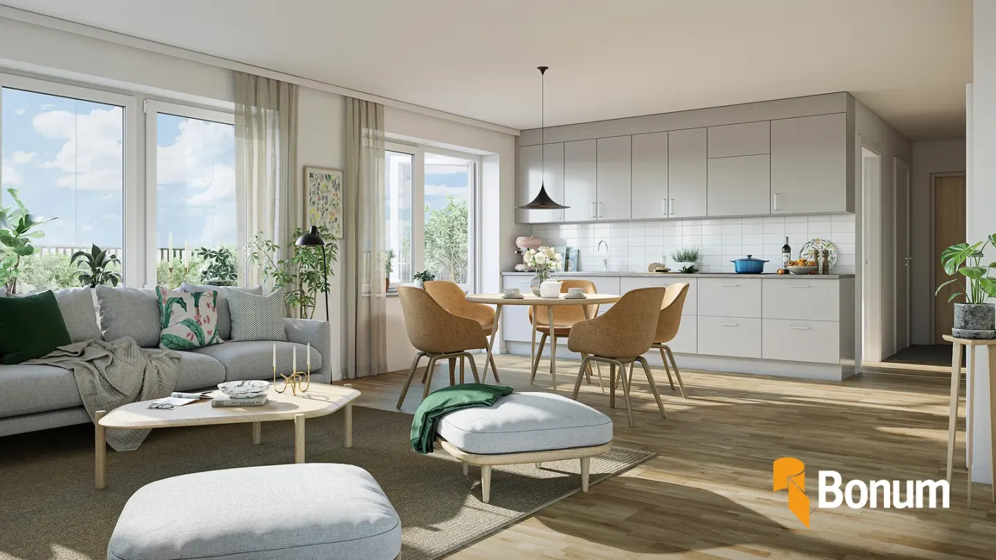 Bostadsrätt med 3 rum på Ekholmsvägen 22 i Linköping, bild 2 av 4