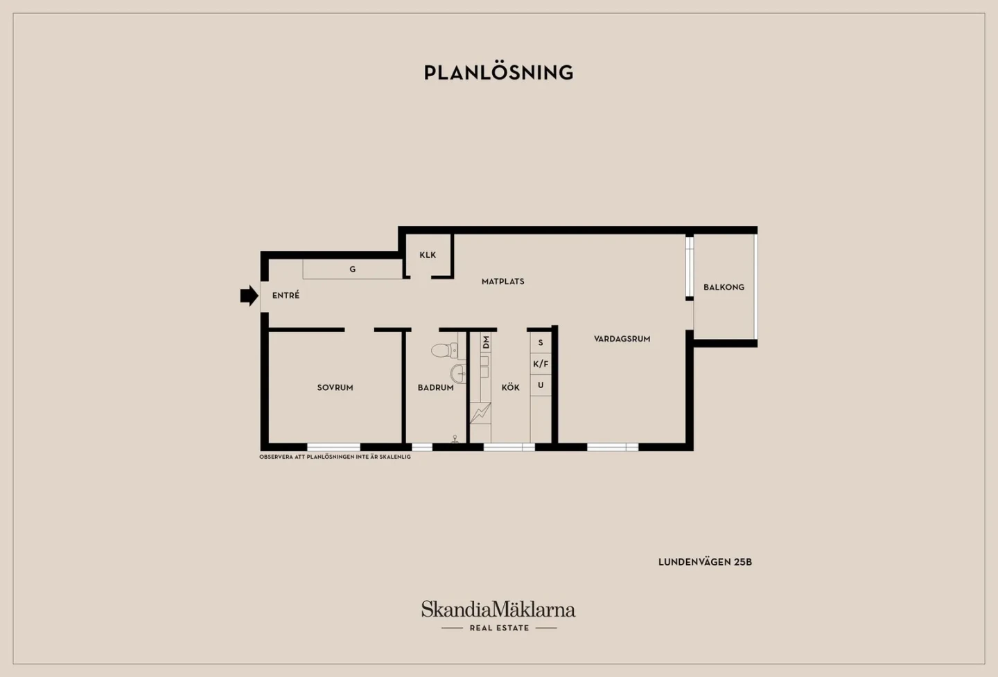 Planritning, Lundenvägen 25B