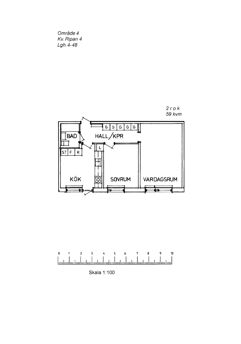 Planritning, Domängatan 4B