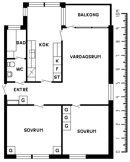 Planritning, Bullerbygatan 31A