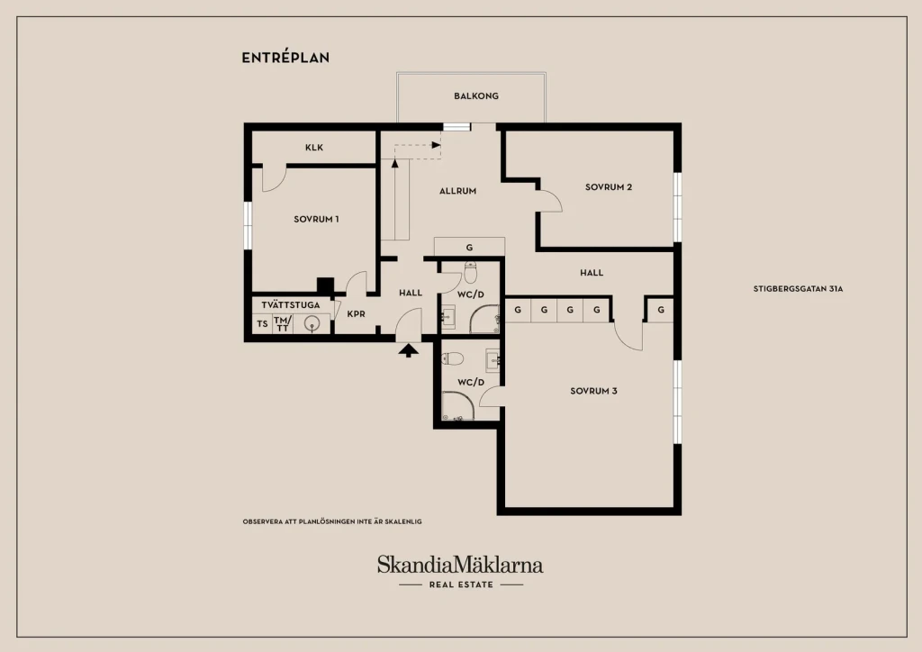 Planritning, Stigbergsgatan 31A