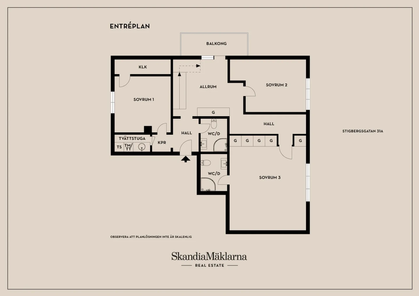 Planritning, Stigbergsgatan 31A