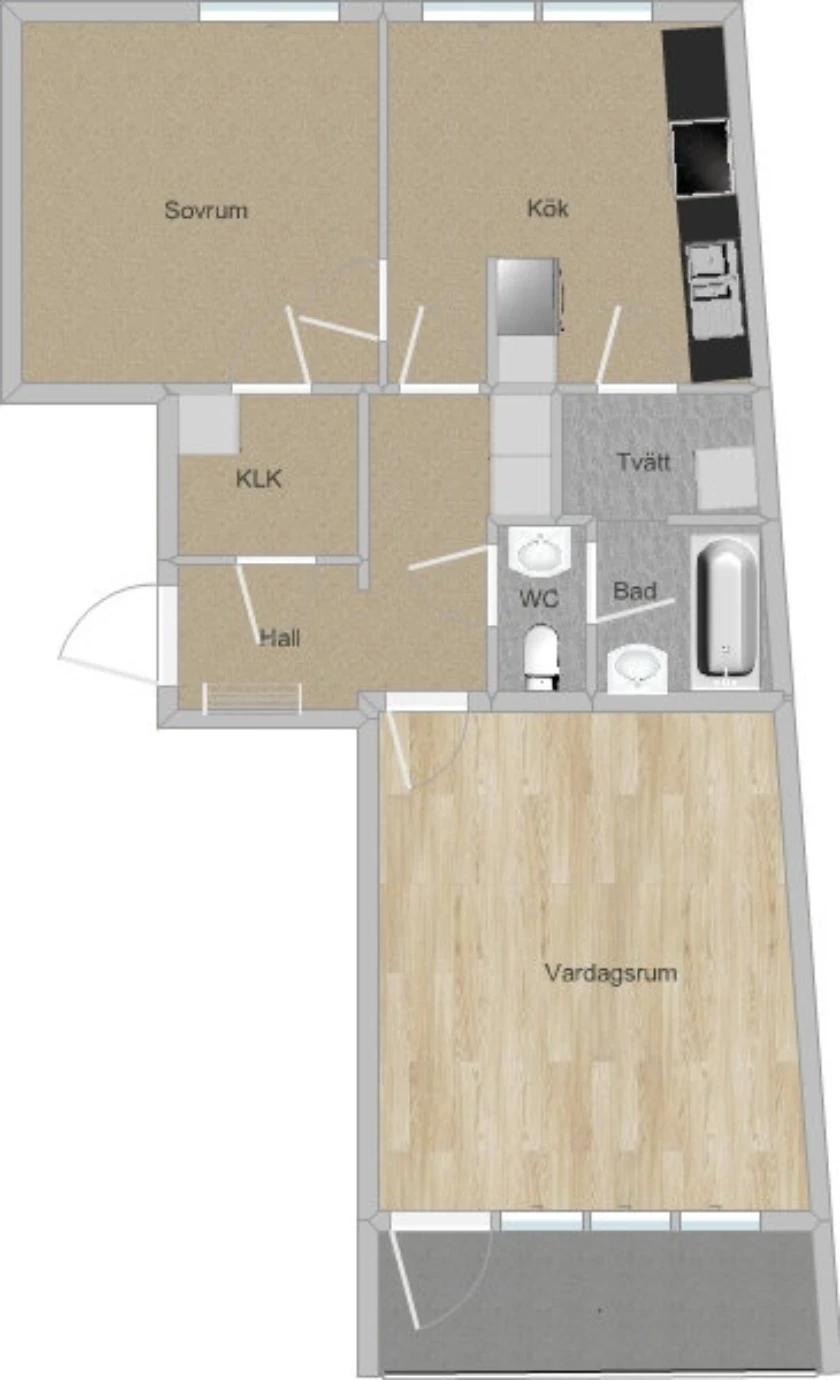 Planritning, Nytorgsgatan 76