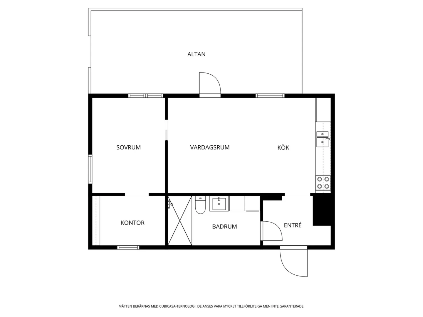 Planritning, Rådjursvägen 25