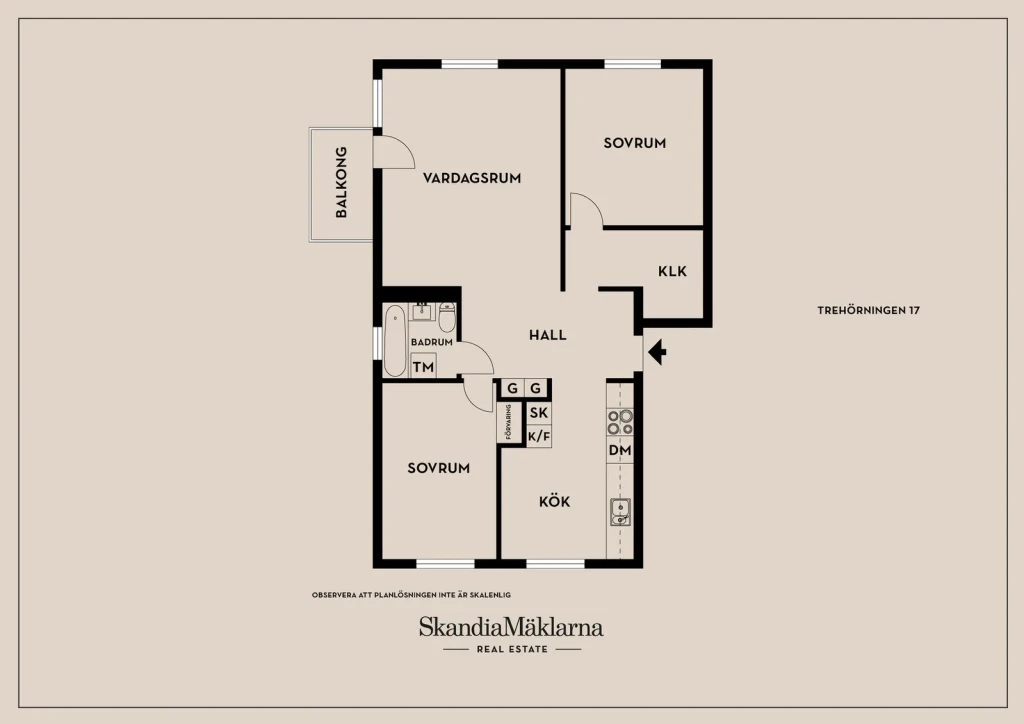 Planritning, Trehörningen 17