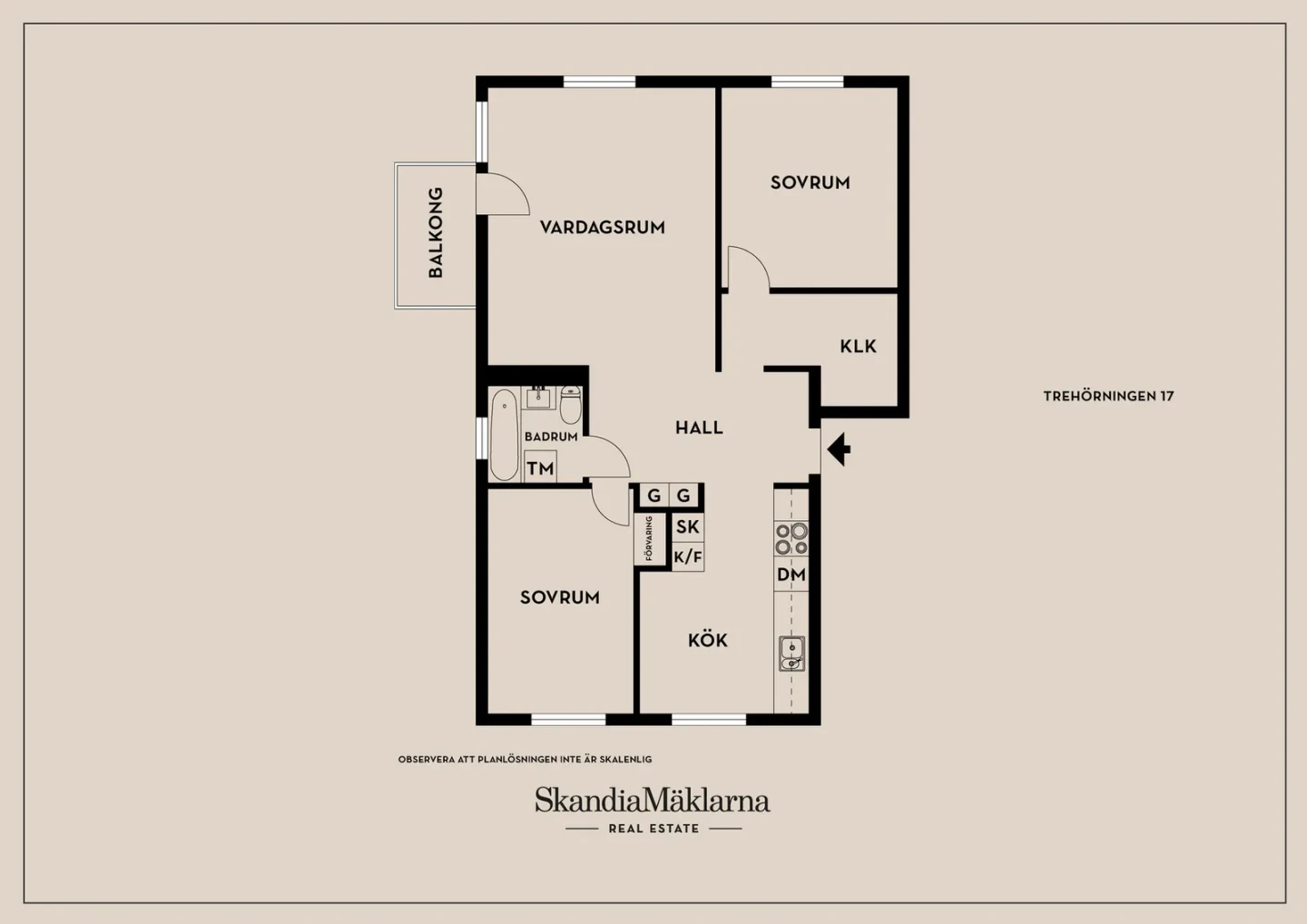 Planritning, Trehörningen 17