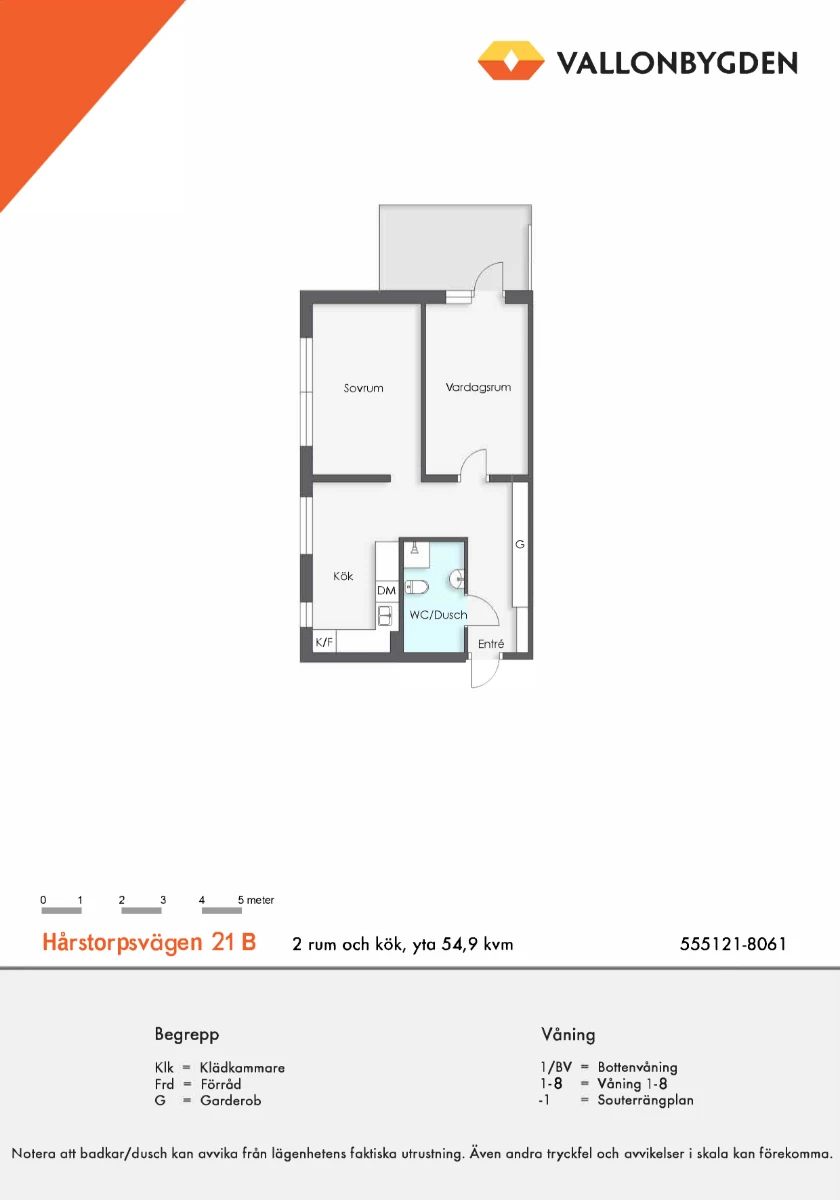 Planritning, Hårstorpsvägen 21B