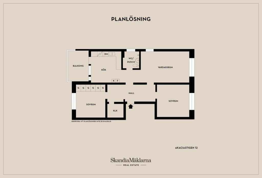 Planritning, Akaciastigen 12