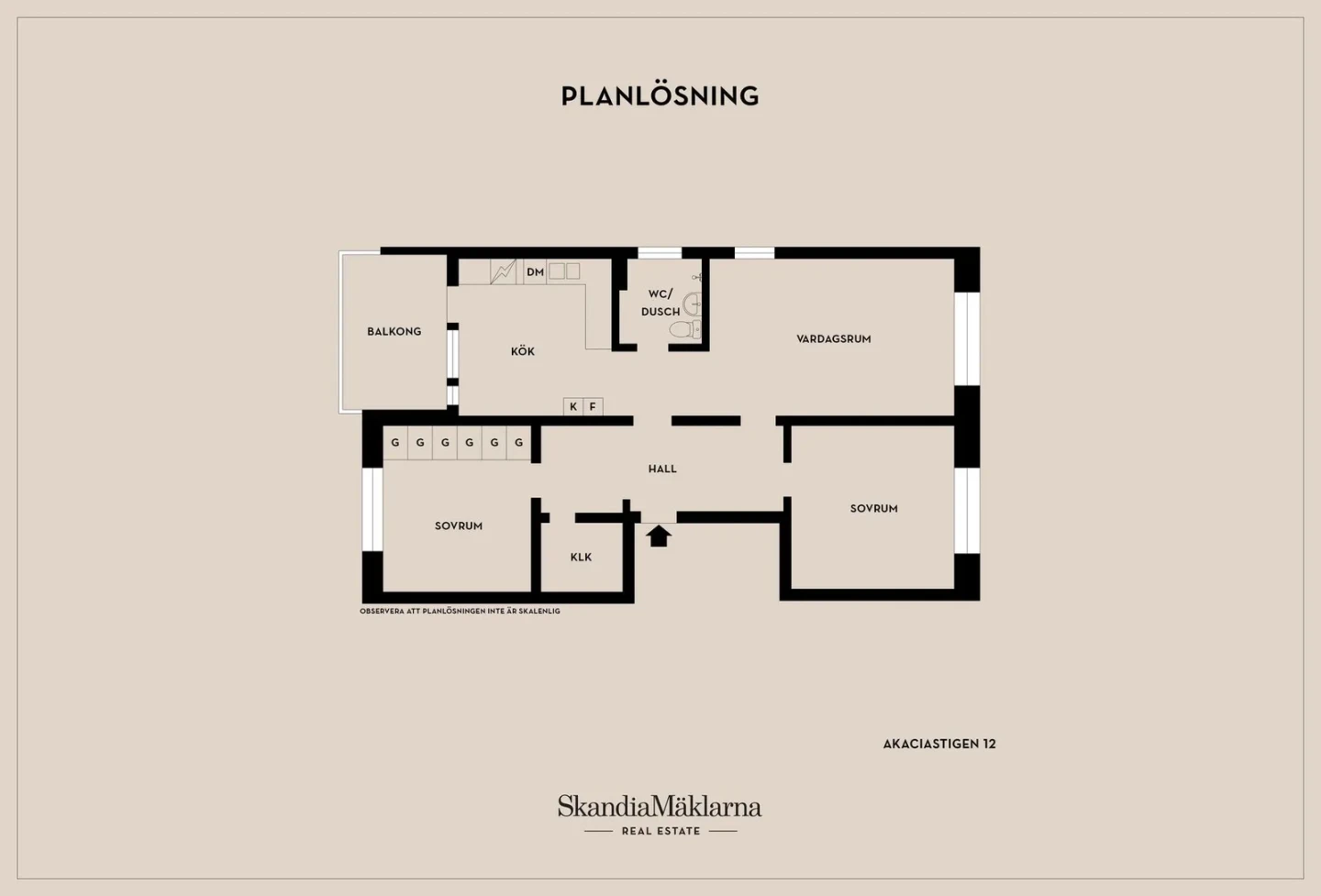 Planritning, Akaciastigen 12