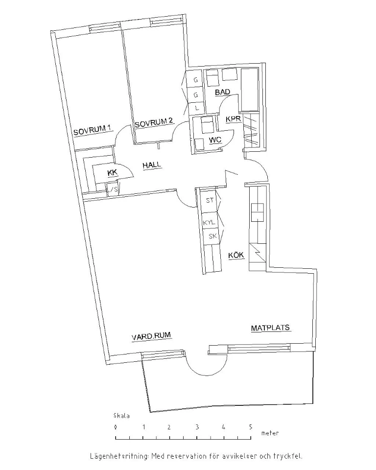 Planritning, Kungsmarksvägen 11A