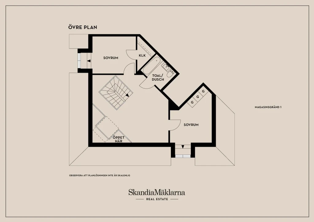 Planritning, Magasinsgränd 1