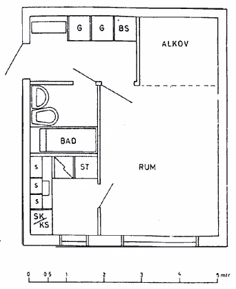 Planritning, Hagvägen 9 C