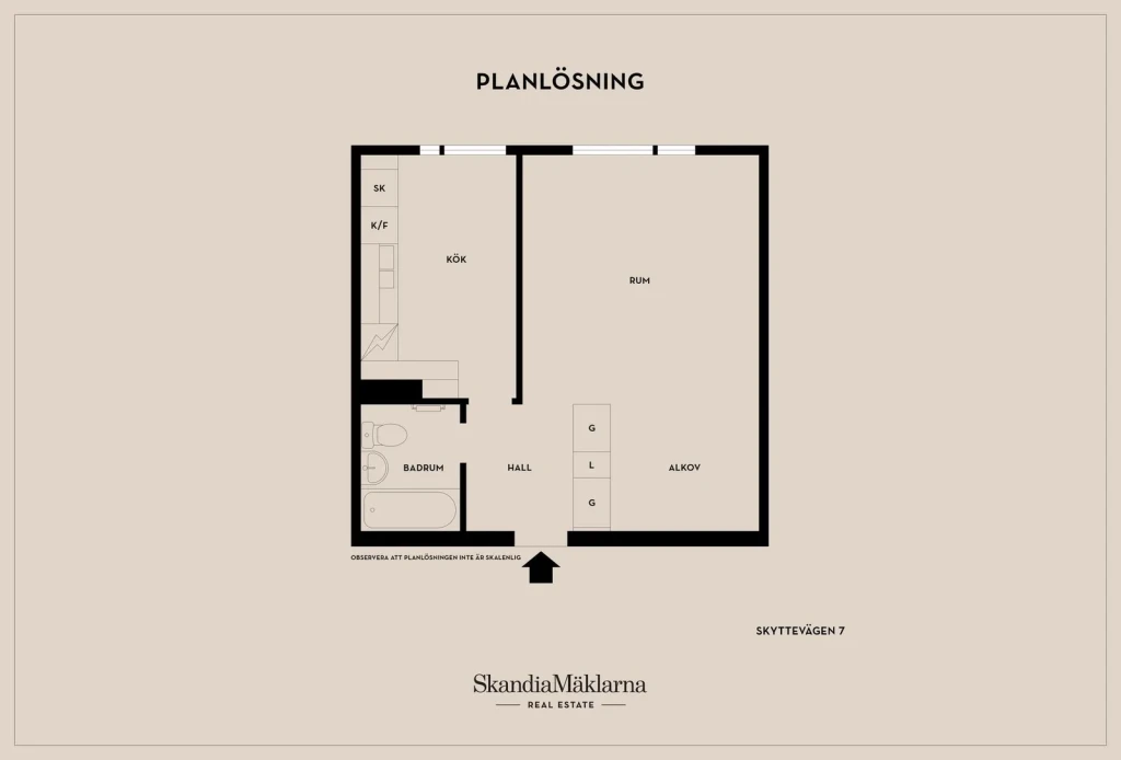Planritning, Skyttevägen 7