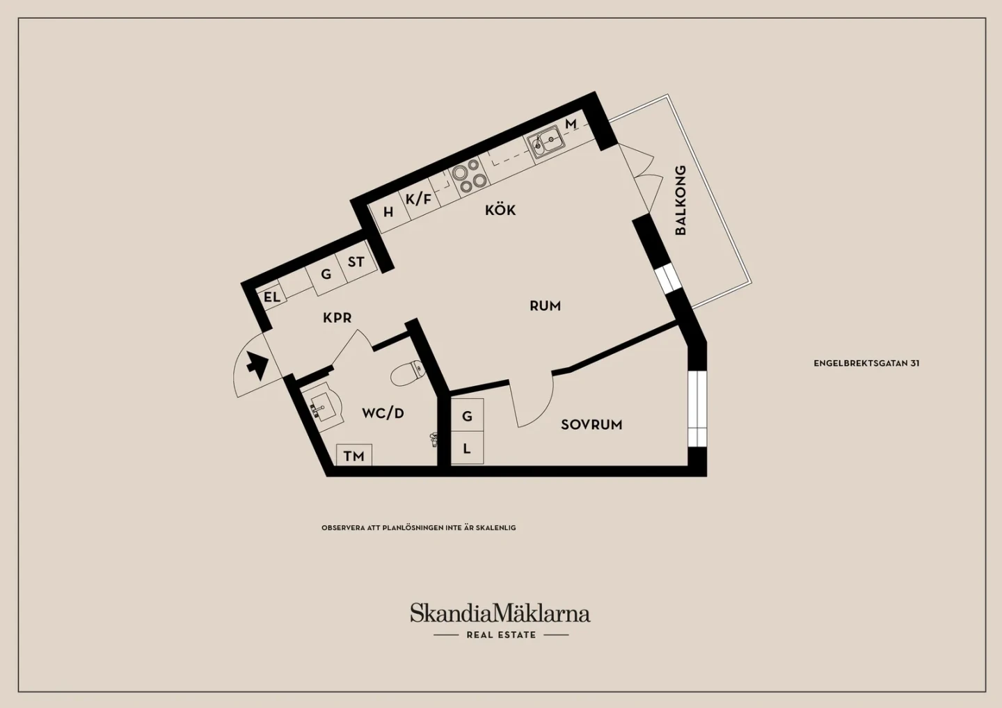 Planritning, Engelbrektsgatan 31