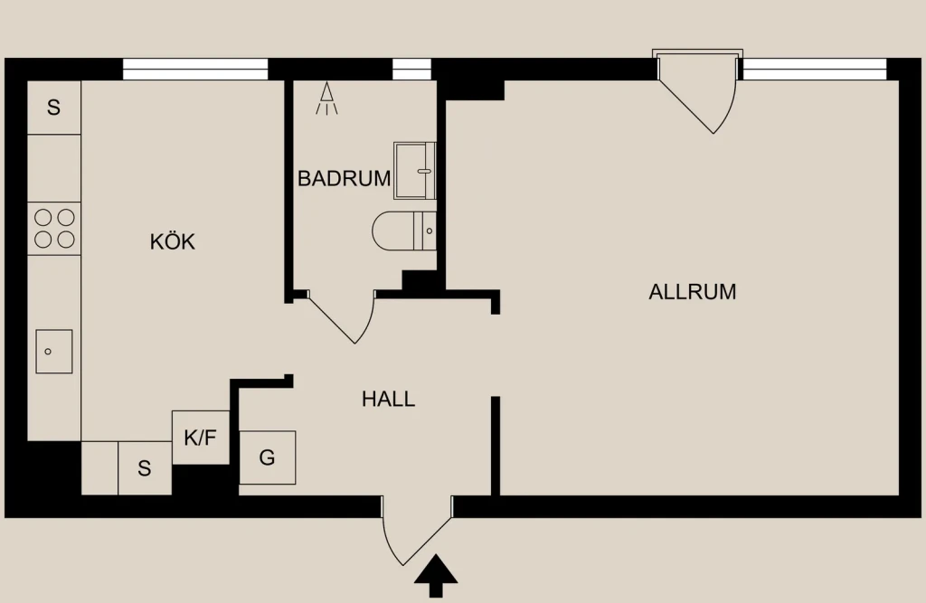 Planritning, Södra Storängsvägen 62A