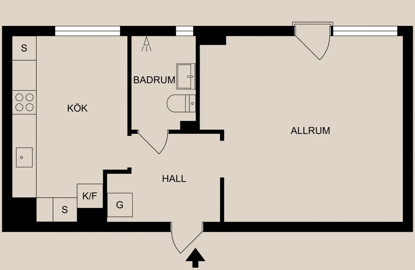 Planritning, Södra Storängsvägen 62A