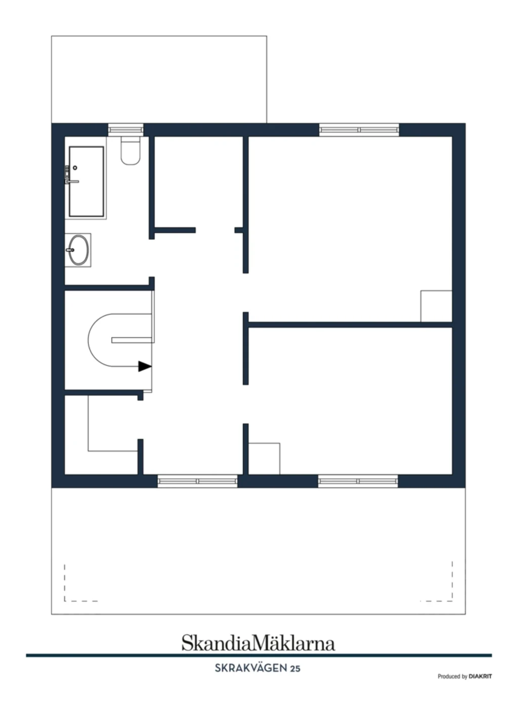 Planritning, Skrakvägen 25