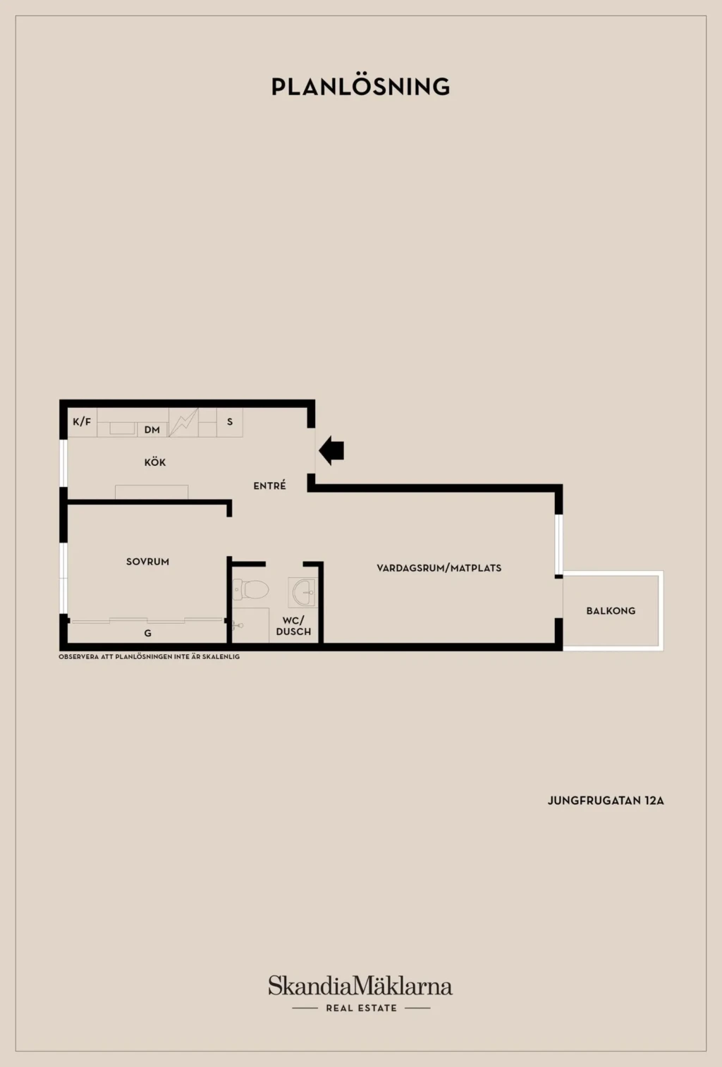 Planritning, Jungfrugatan 12A