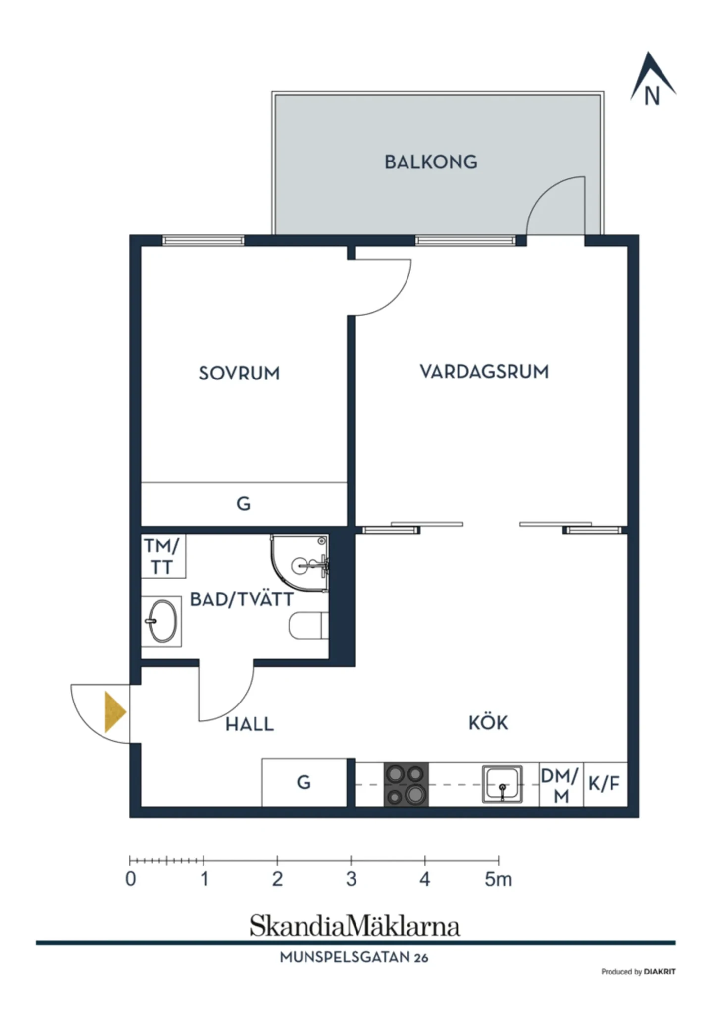 Planritning, Munspelsgatan 26