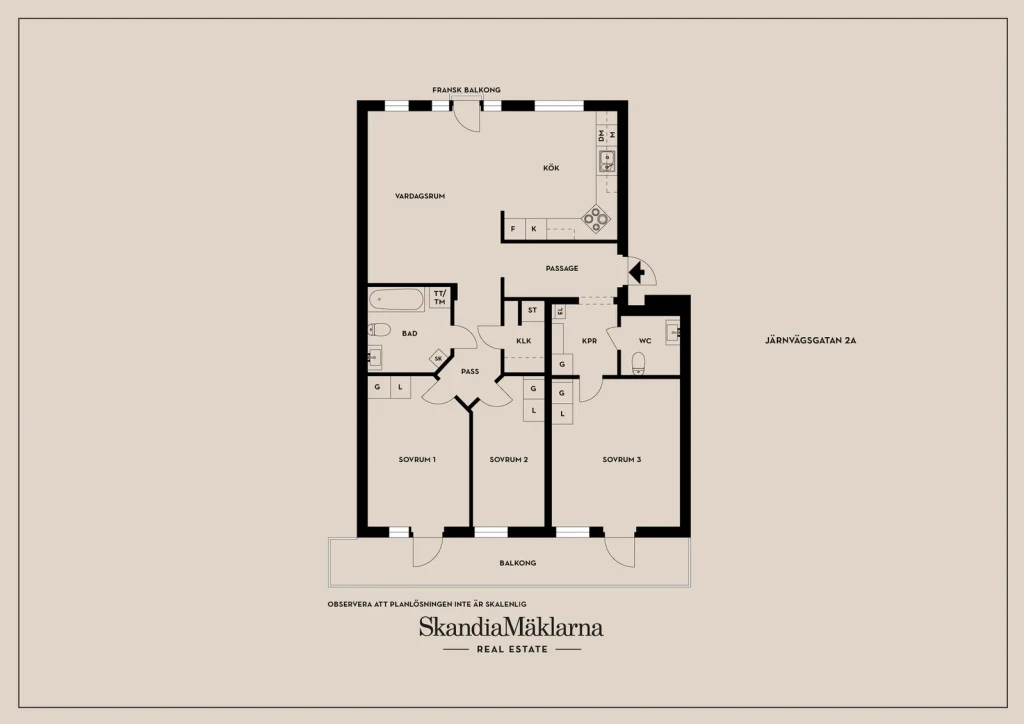 Planritning, Järnvägsgatan 2A