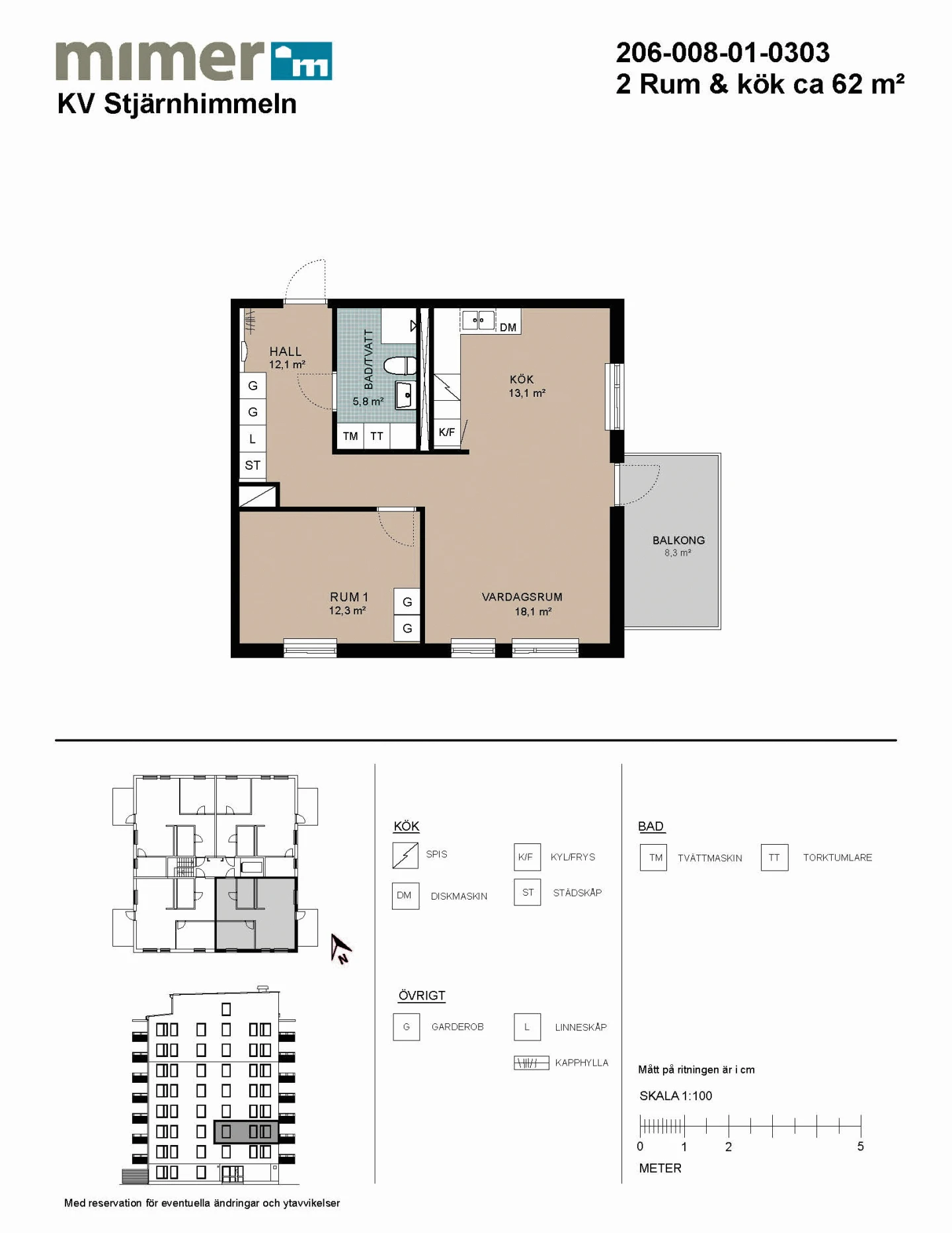 Planritning, Polstjärnegatan 25A