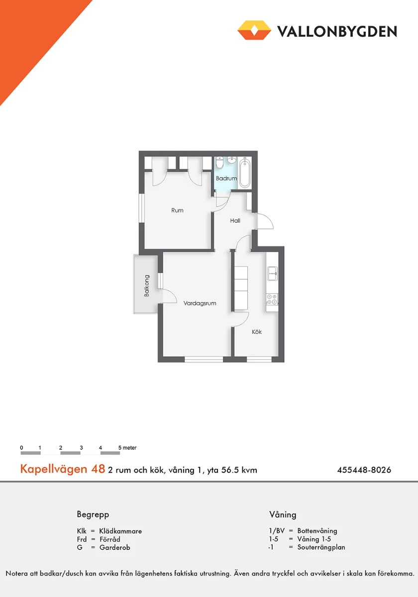 Planritning, Kapellvägen 48