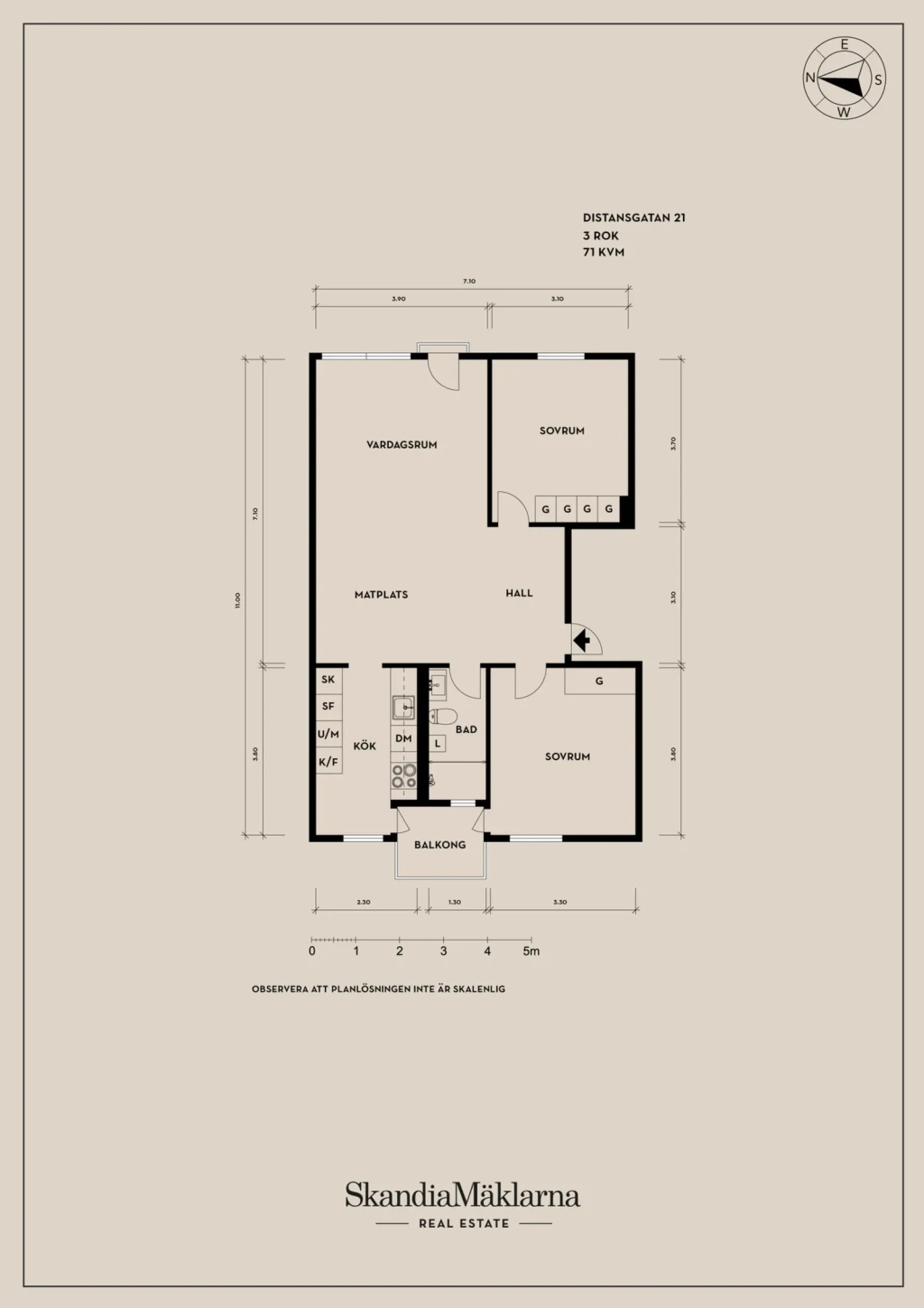 Planritning, Distansgatan 21