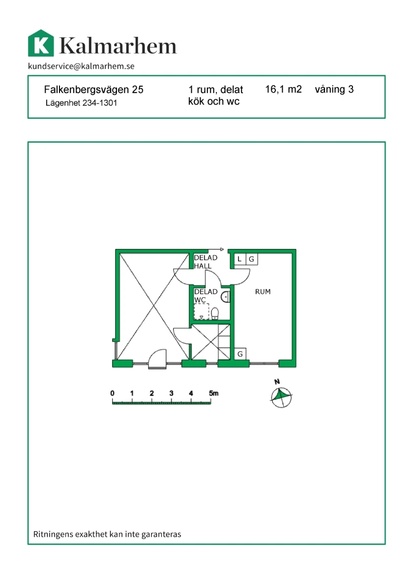 Planritning, Falkenbergsvägen 25