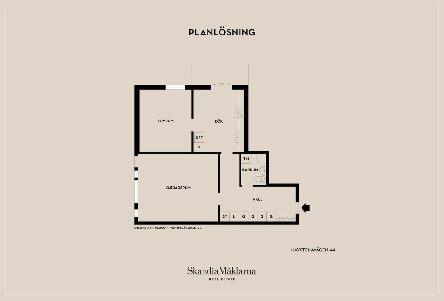 Planritning, Havstenavägen 44