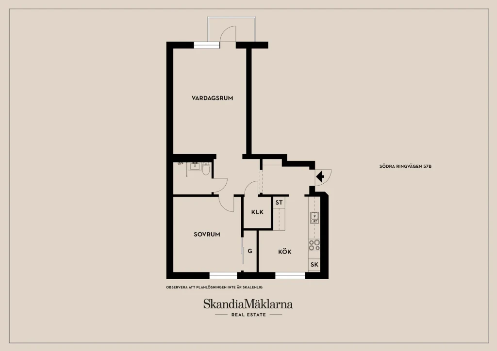 Planritning, Södra Ringvägen 57B