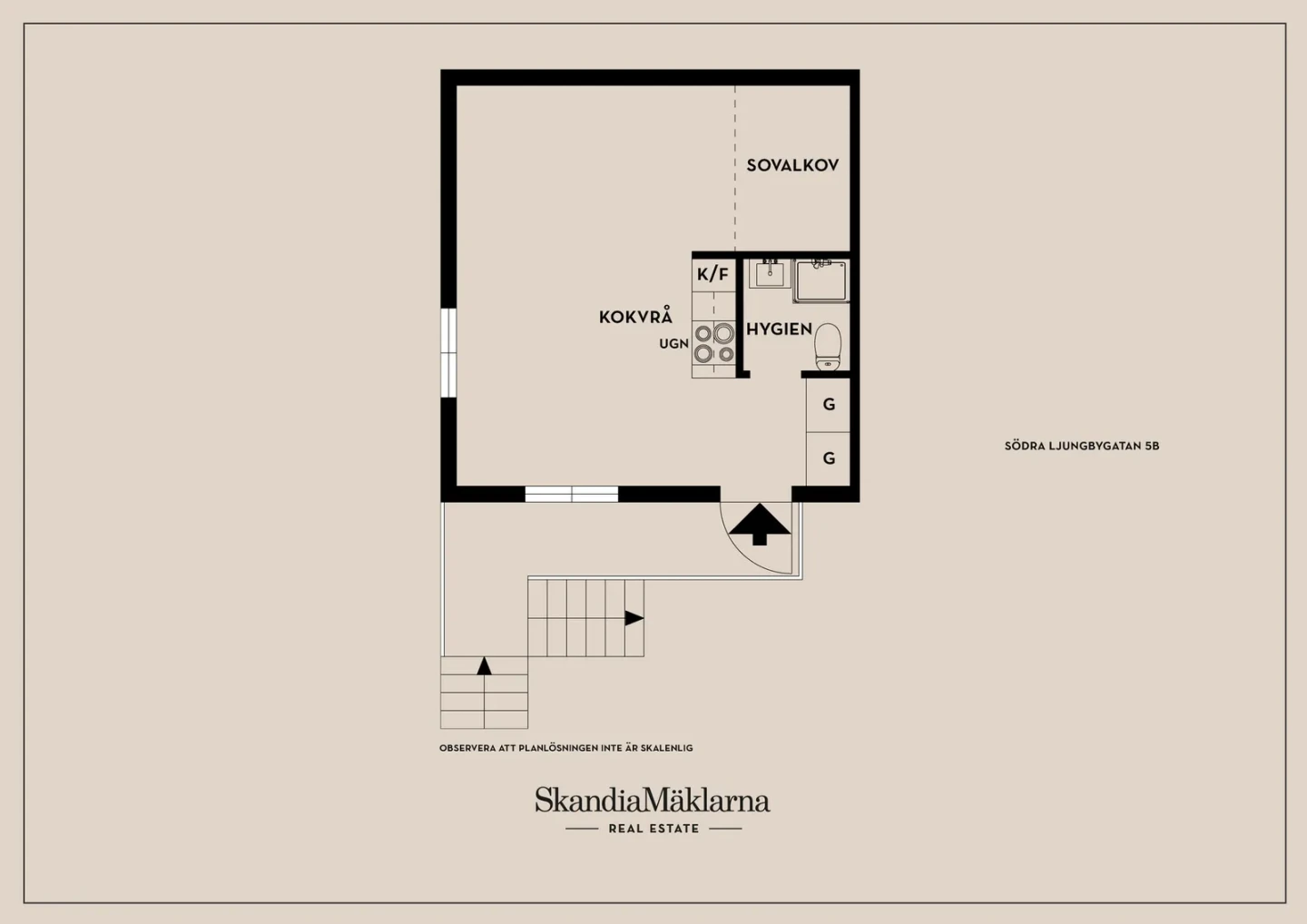 Planritning, Södra Ljungbygatan 5B