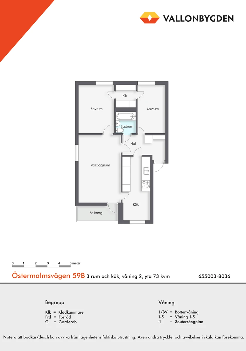 Planritning, Östermalmsvägen 59B