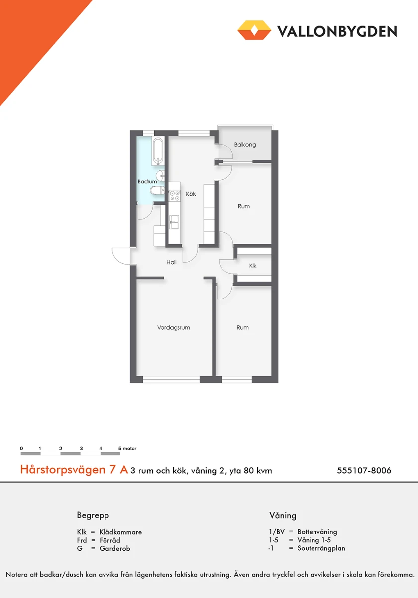 Planritning, Hårstorpsvägen 7A