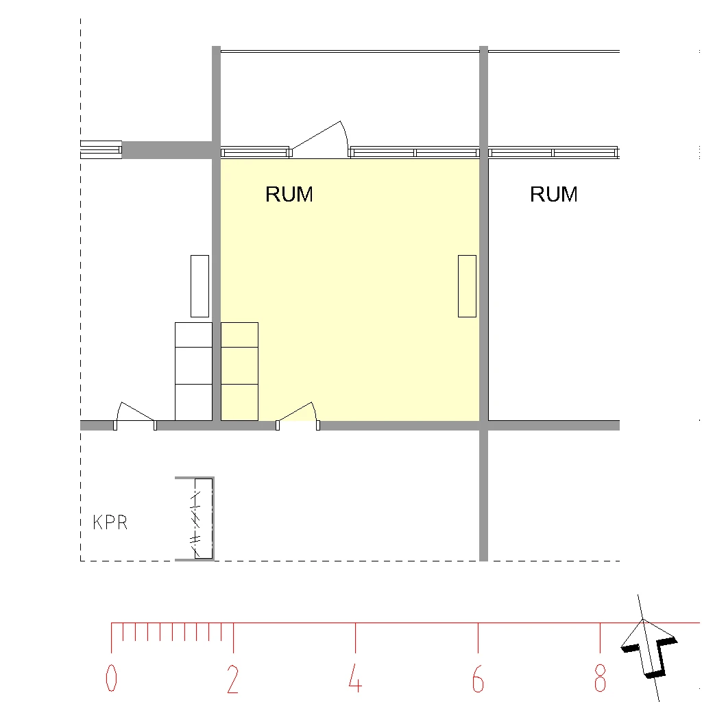 Planritning, Distansgatan 19