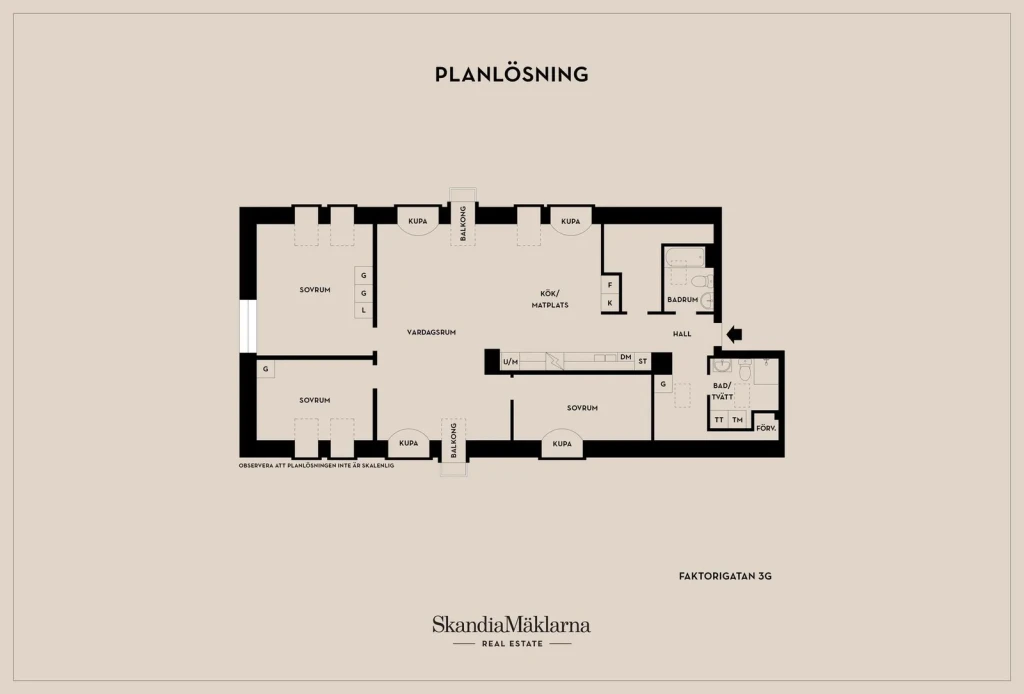 Planritning, Faktorigatan 3G