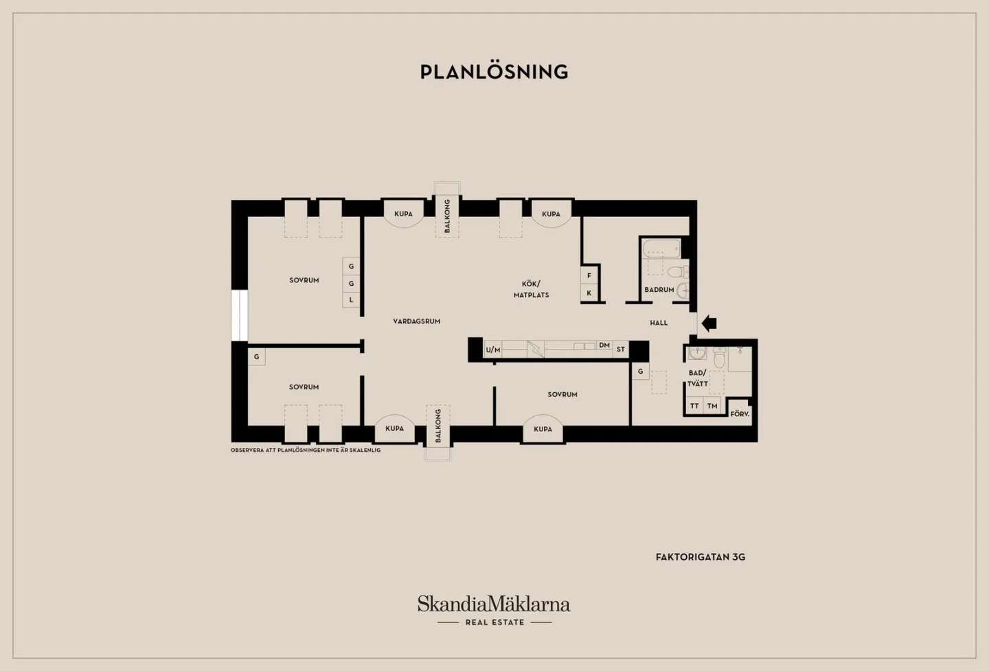 Planritning, Faktorigatan 3G