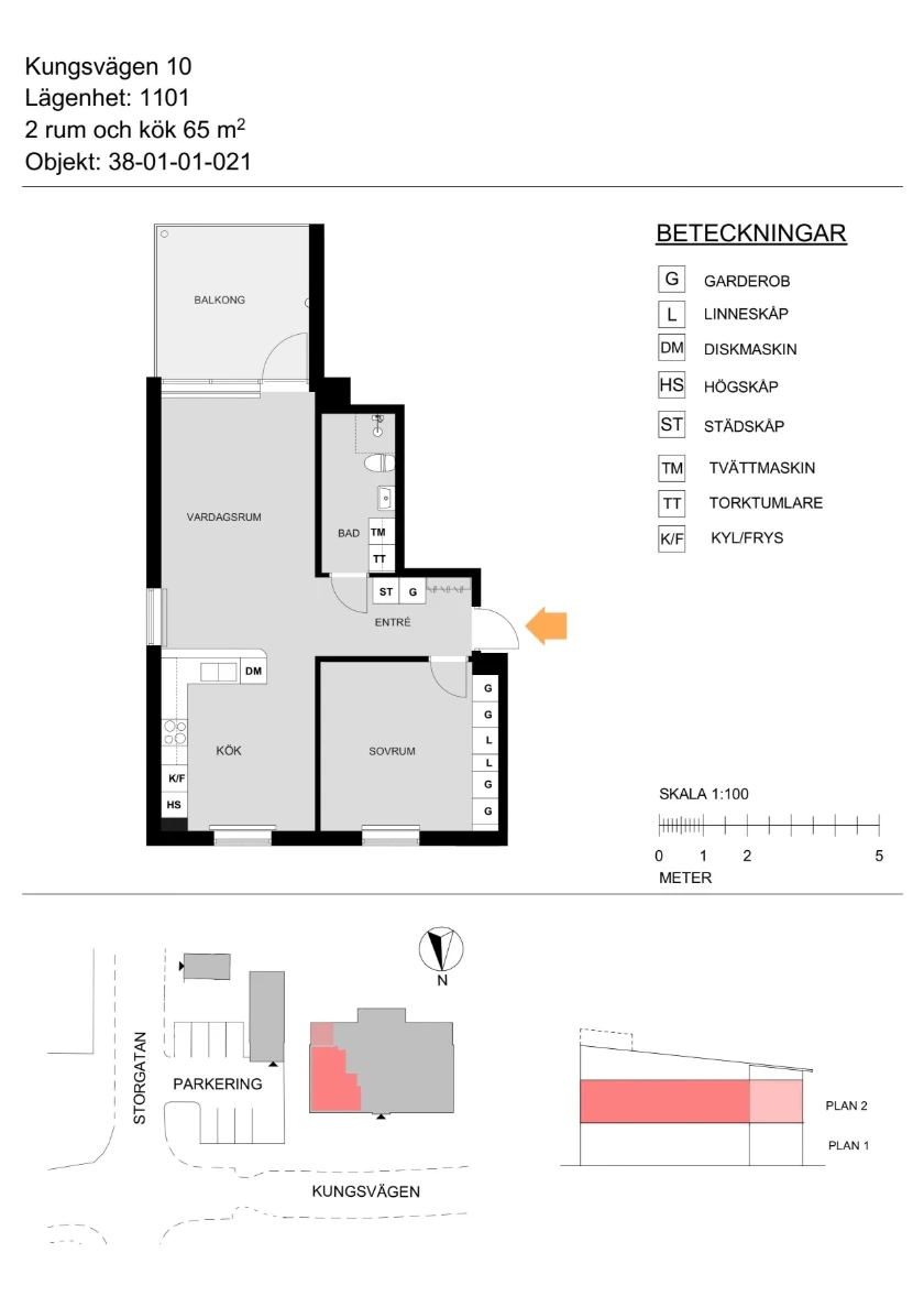 Planritning, Kungsvägen 10