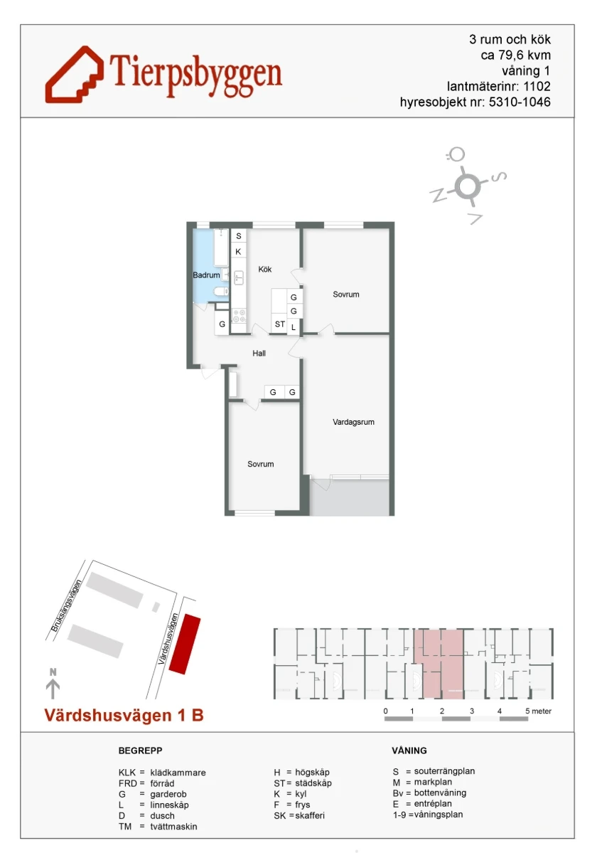 Planritning, Värdshusvägen 1B