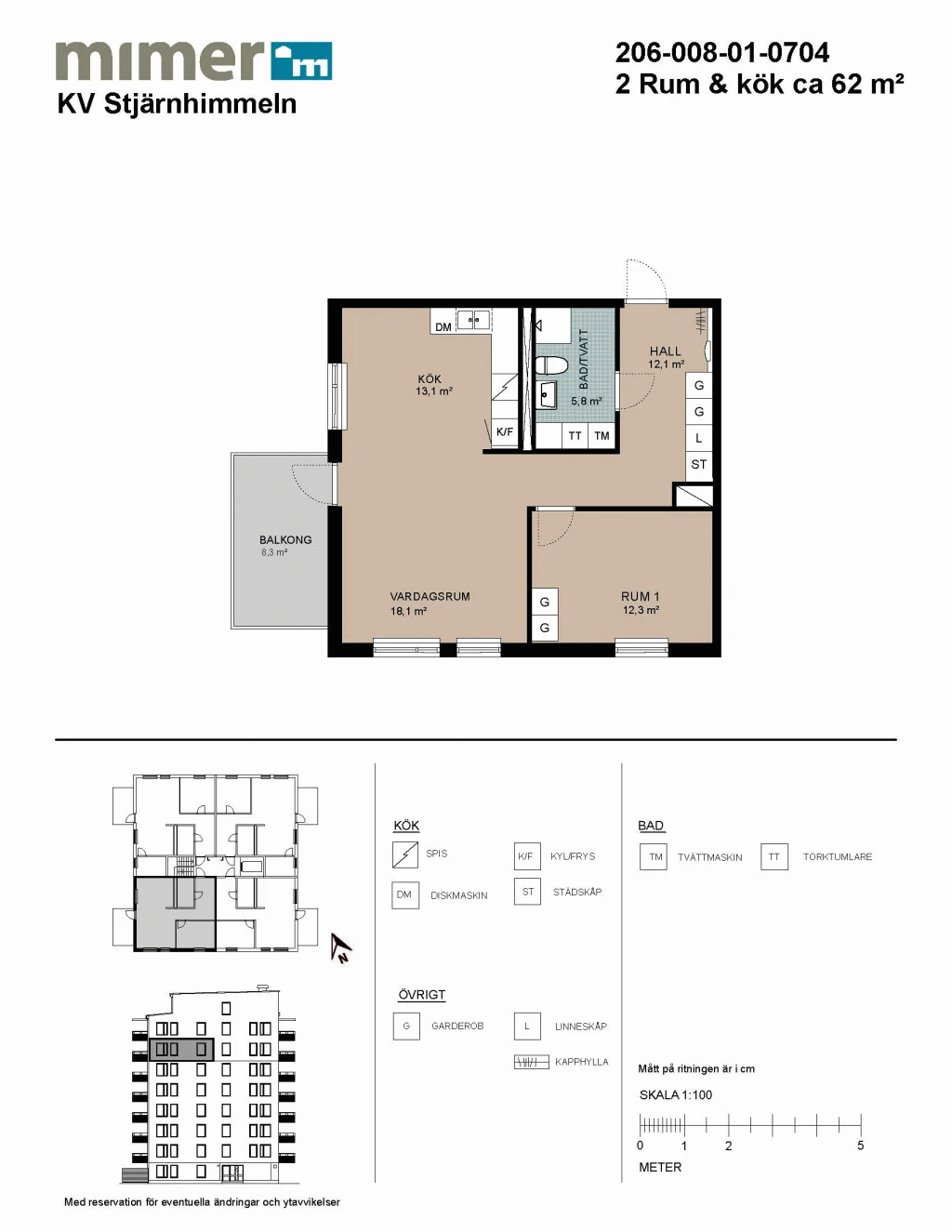Planritning, Polstjärnegatan 25 A