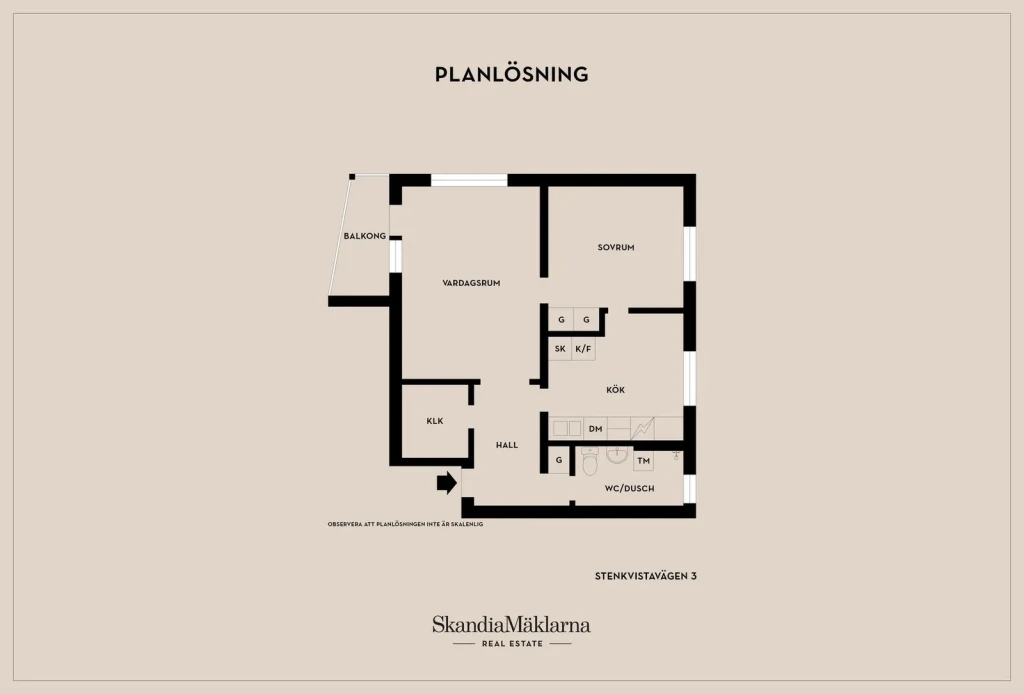 Planritning, Stenkvistavägen 3