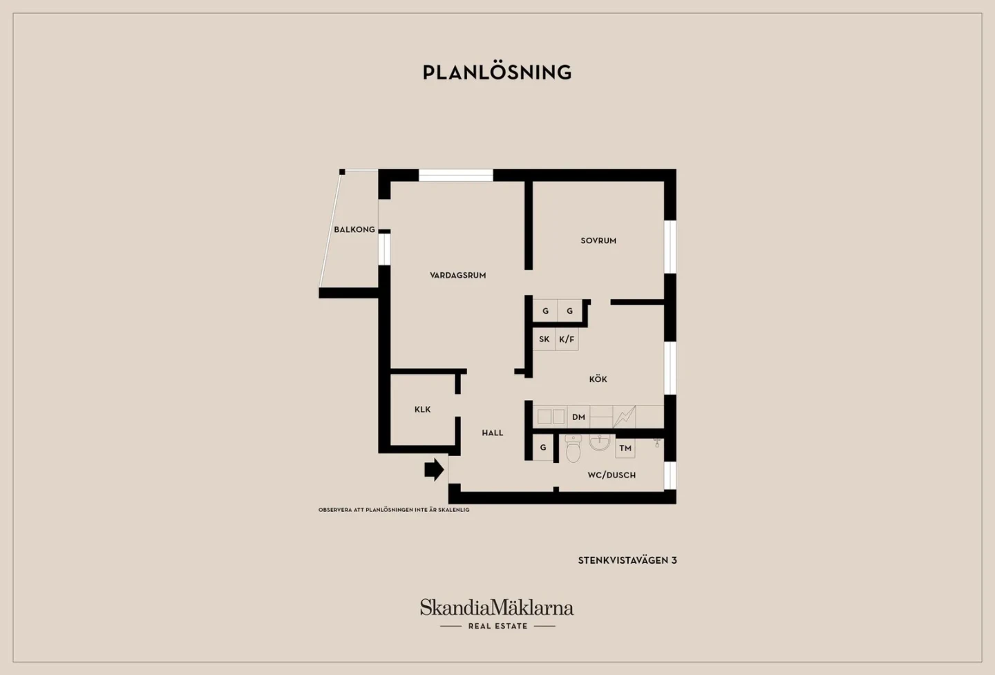 Planritning, Stenkvistavägen 3
