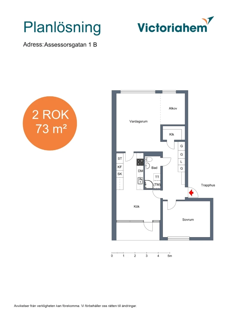Planritning, Assessorsgatan 1A