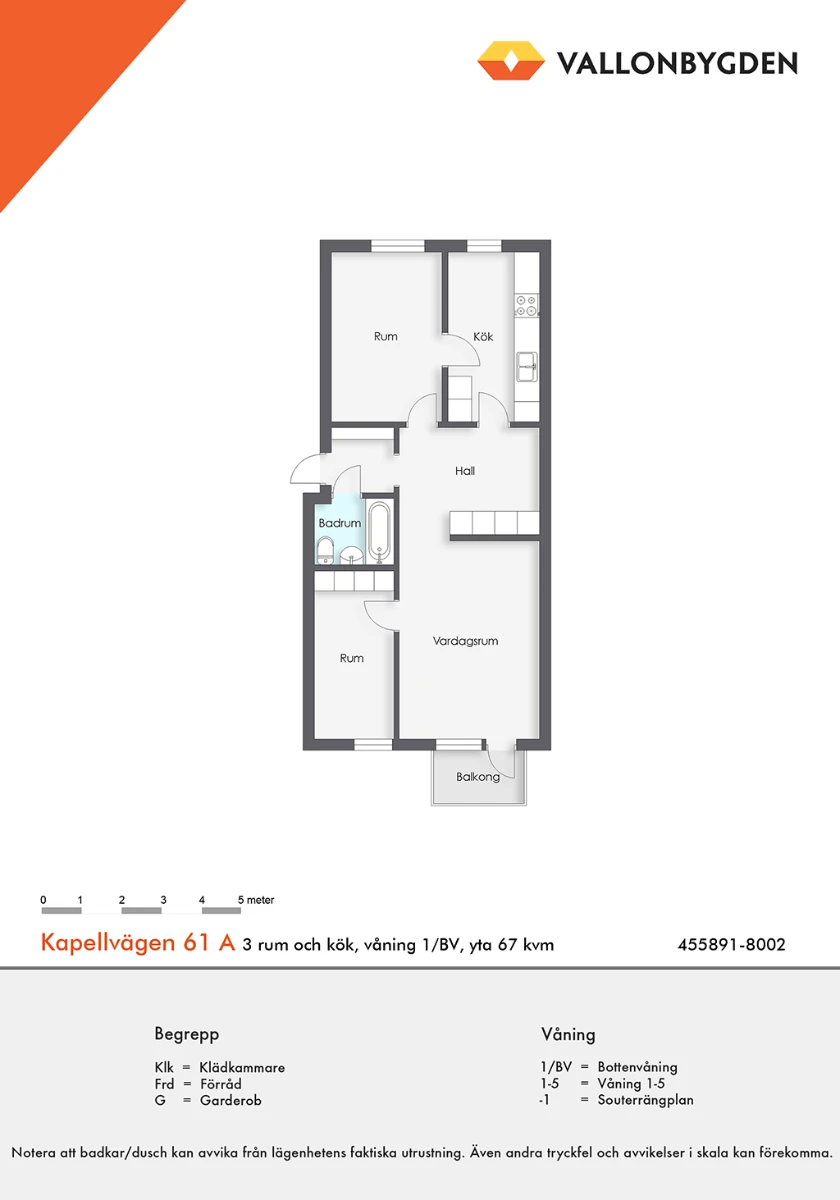 Planritning, Kapellvägen 61A