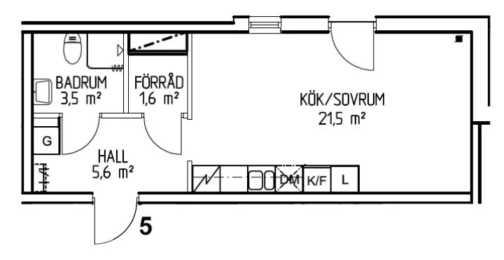 Planritning, Södra Lasarettsvägen 20