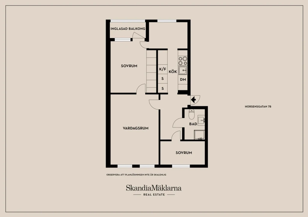 Planritning, Horsensgatan 78