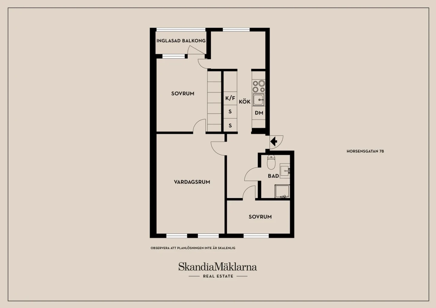 Planritning, Horsensgatan 78