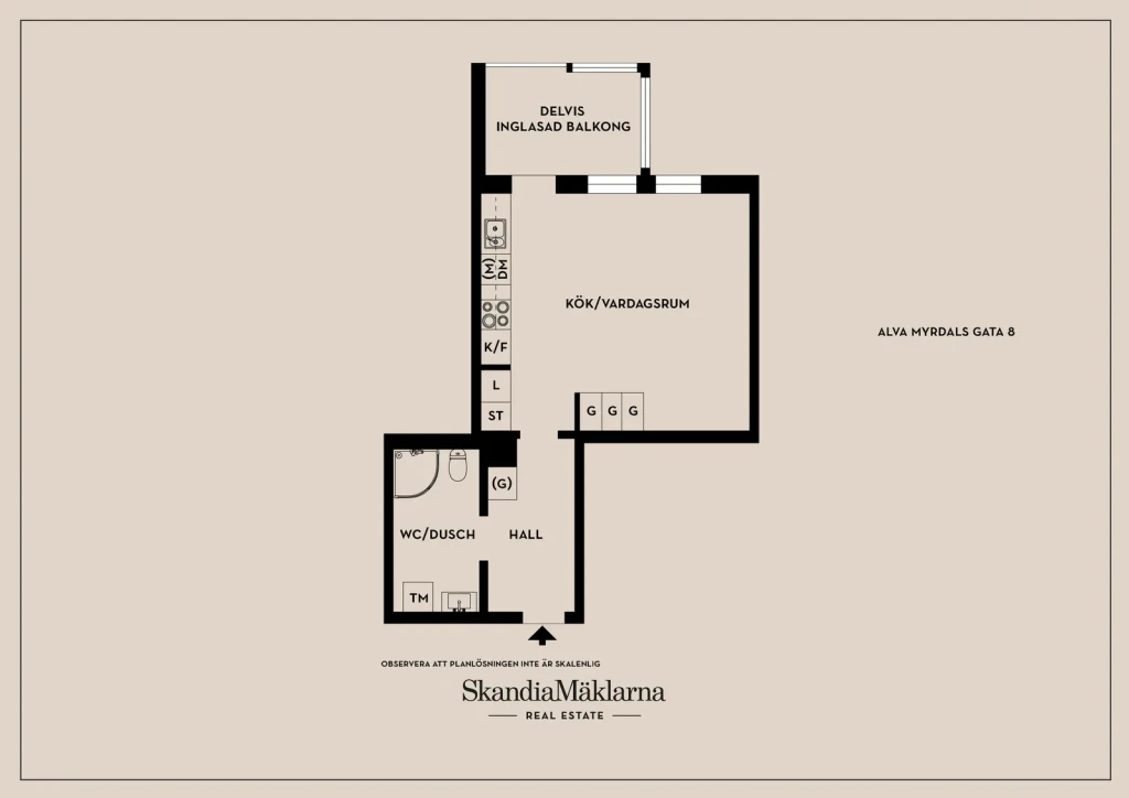 Planritning, Alva Myrdals gata 8