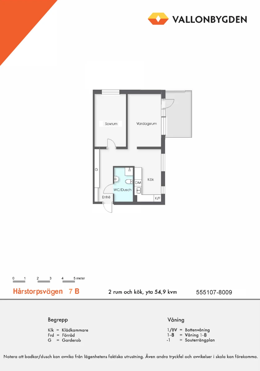 Planritning, Hårstorpsvägen 7B