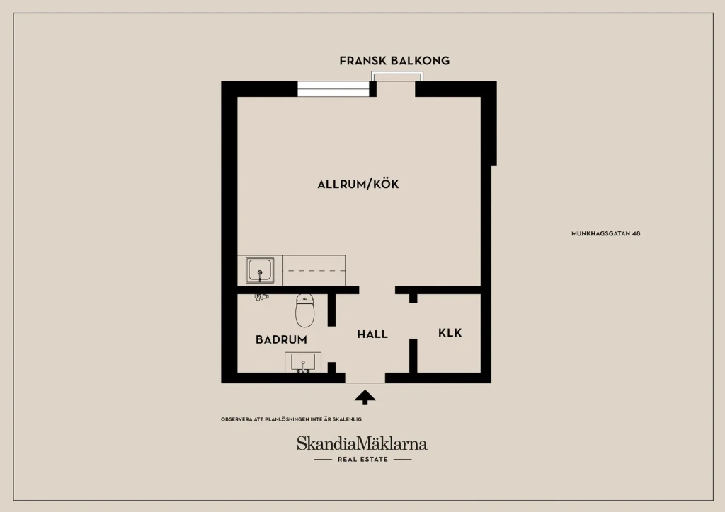 Planritning, Munkhagsgatan 48